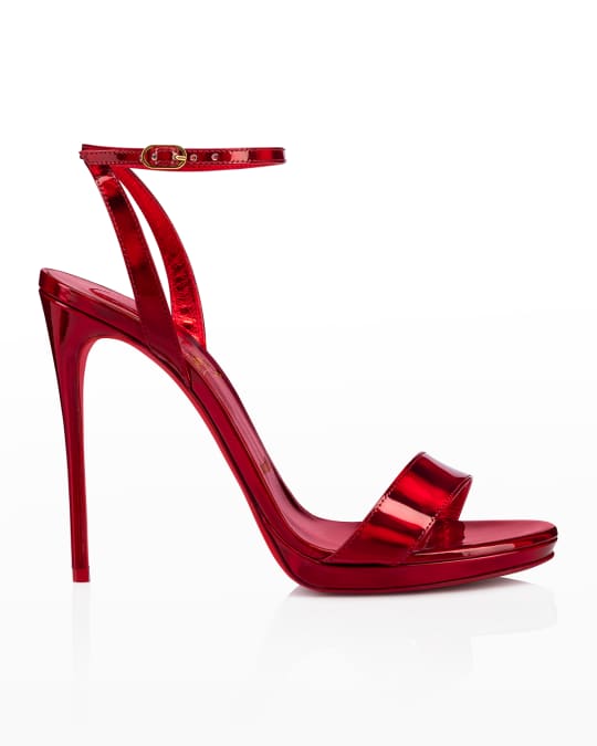 Christian Louboutin Loubi Queen 120mm Red Sole Sandals | Neiman Marcus