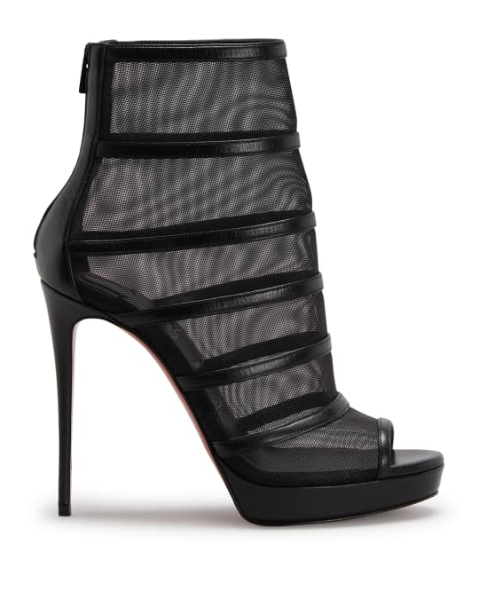 Christian louboutin mesh booties deals