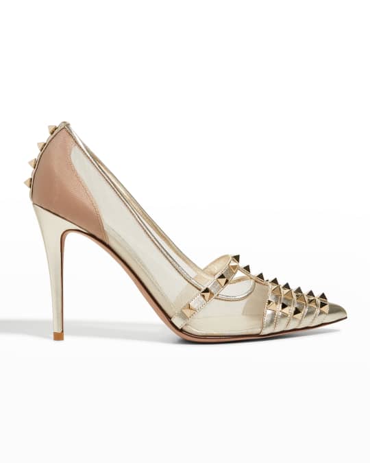 Valentino Garavani Alcove 100mm Rockstud Pumps Neiman Marcus