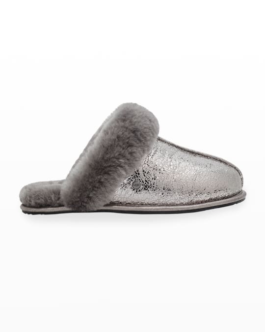 Scuffette II Metallic Sparkle Shearling Slippers