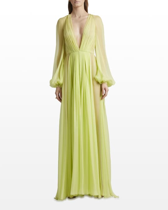 Valentino chiffon hot sale dress