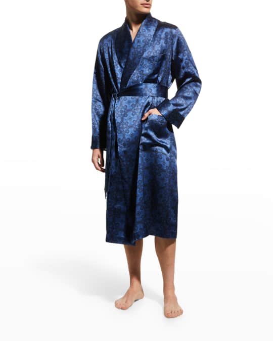 blue dress for baby girl Blue Men's Robe - Chambray Indigo main image 0