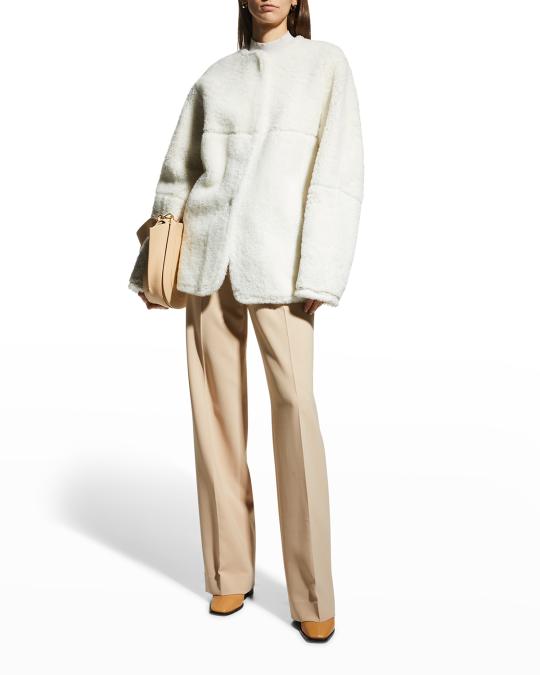 Lafayette 148 New York Clem Reversible Shearling Jacket | Neiman Marcus