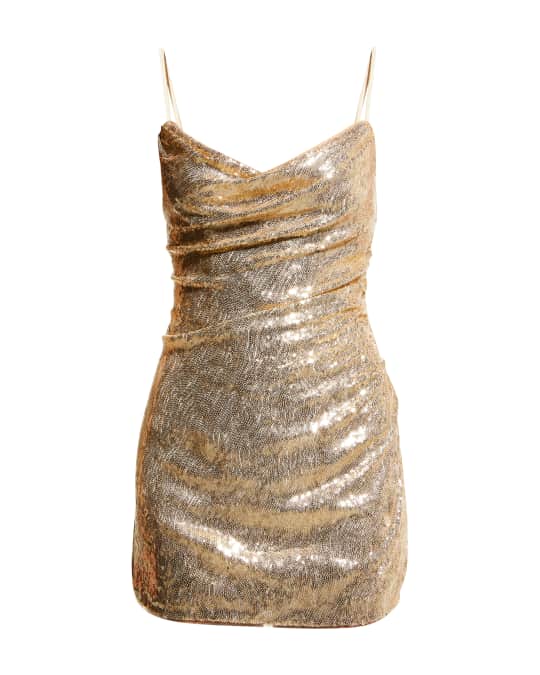 Faviana Mini Sequin Slip Dress | Neiman Marcus