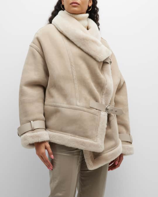【関税込み】SHOREDITCH SKI CLUB DARLING SHERALING Shoreditch Ski Club Darling Shearling Coat | Neiman Marcus