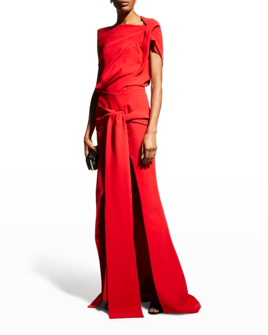 Maticevski Pleasure Knot Draped Gown | Neiman Marcus