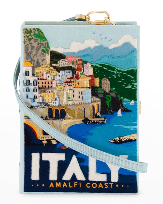 Olympia Le-Tan Amalfi Coast Book Clutch Crossbody Bag | Neiman Marcus