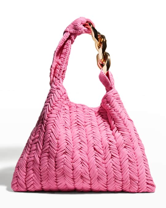 JW Anderson Chain Knit Small Hobo Bag | Neiman Marcus