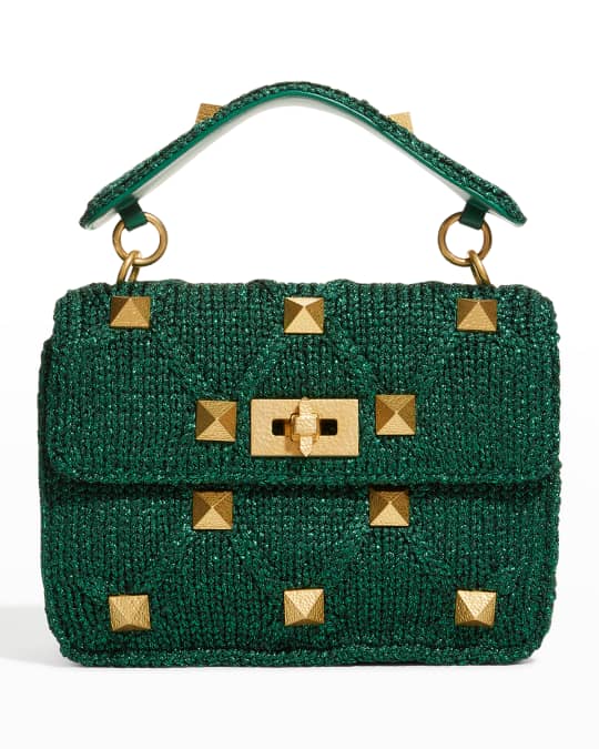 Valentino Garavani Roman Stud Medium Shoulder Bag | Neiman Marcus