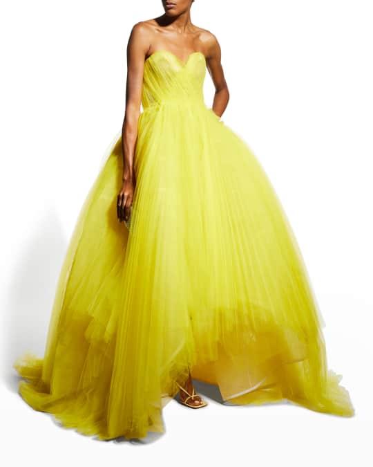 Oscar de la renta tulle gown deals