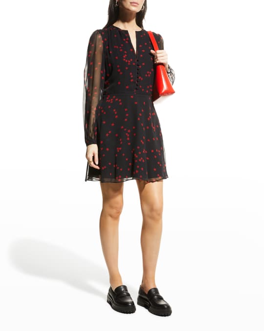 Equipment StarsPrint Silk Dress Neiman Marcus