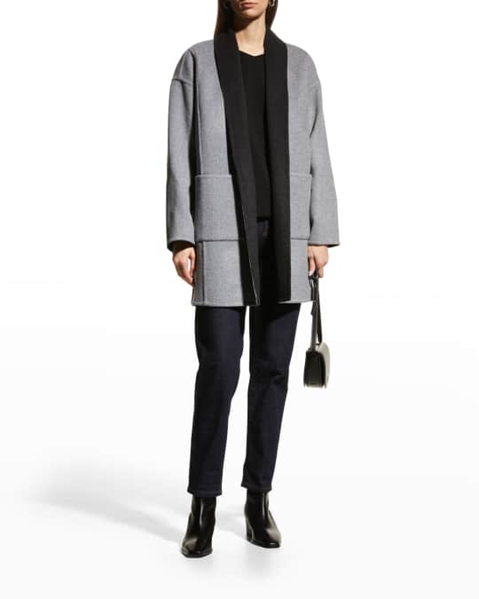Eileen Fisher Double Face Wool Cashmere Coat Neiman Marcus