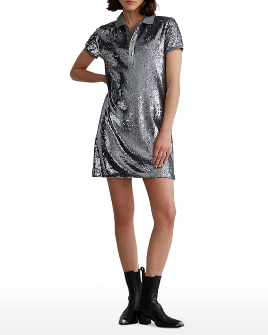 Polo Ralph Lauren Sequin Polo Shirtdress | Neiman Marcus