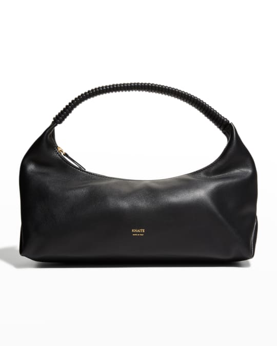 Khaite Remi Leather Hobo Shoulder Bag | Neiman Marcus