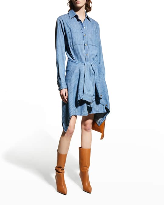 Michael kors denim shirt dress discount