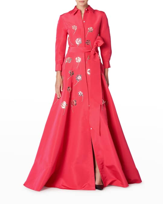 carolina herrera shirt dress gown My wedding dress: Carolina Herrera Pink Shirtdress Wedding Gown