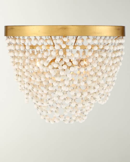 Fiona 3-Light Antique Gold Ceiling Mount