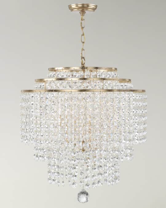 Gabrielle 6-Light Antique Gold Chandelier