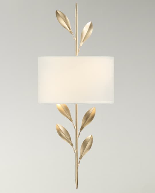 Broche 2-Light Antique Gold Sconce