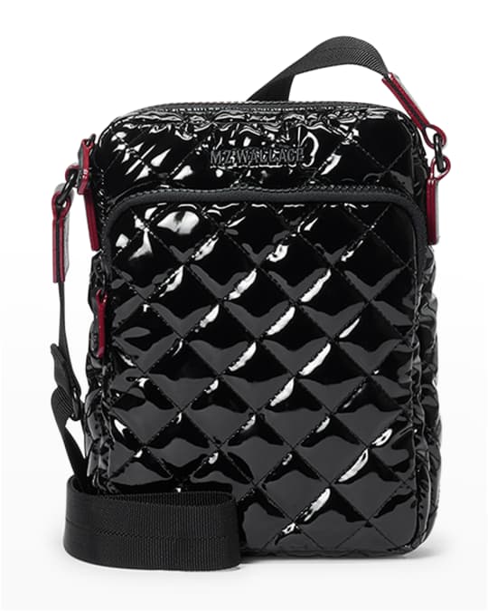 Metro Patent Quilted Crossbody Bag