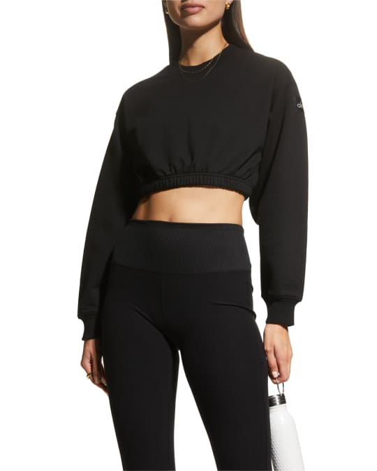 Louis vuitton black white croptop hoodie leggings for women luxury