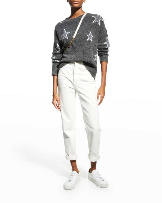 Rails Virgo Merino Wool-Blend Star Sweater Neiman Marcus