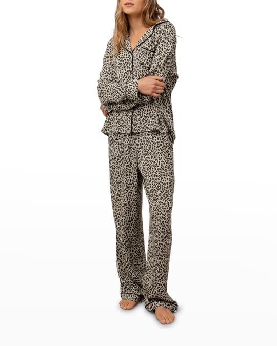 Rails Clara Cheetah Spots Cozy Pajama Set Neiman Marcus