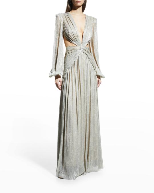 patbo silver dress PatBO | Dresses | Patbo Metallic Silver Blue Wrap Mini Dress Xs Designer  Cocktail Party Wedding