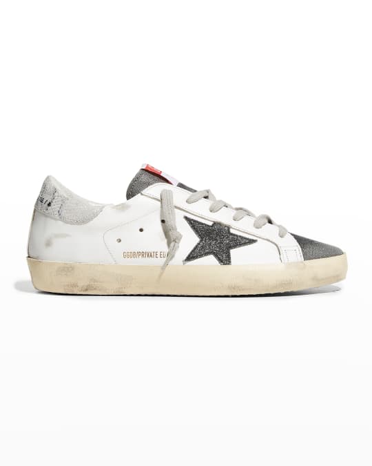 Golden Goose Superstar Mixed Media Low-Top Sneakers | Neiman Marcus