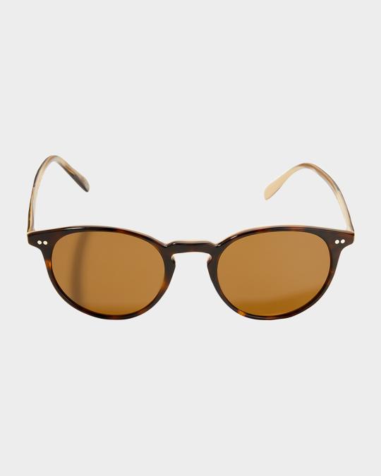 Oliver Peoples Riley Round Acetate Sunglasses | Neiman Marcus
