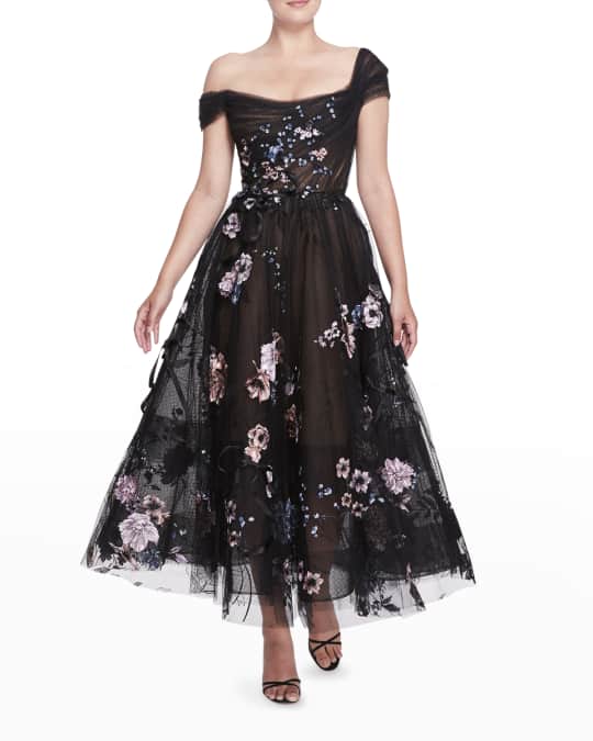 Neiman marcus tea length dresses sale