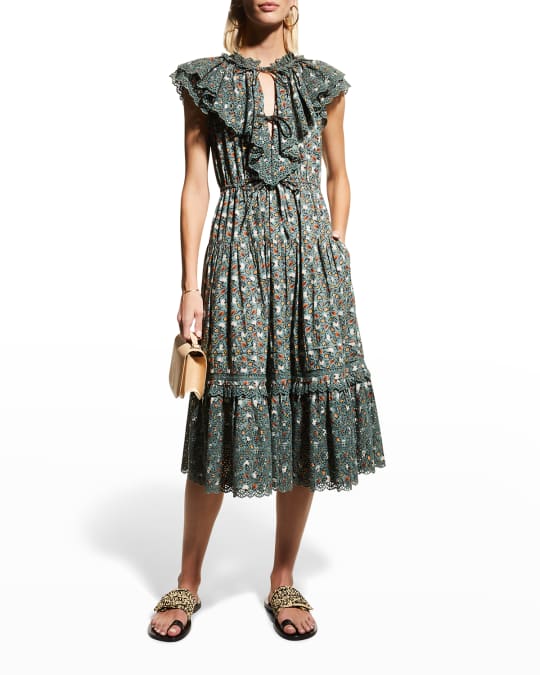 Ulla Johnson Yvette Midi Dress | Neiman Marcus