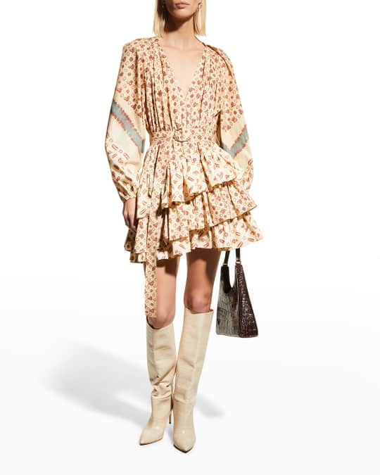 fitted top flowy skirt dress Ulla Johnson