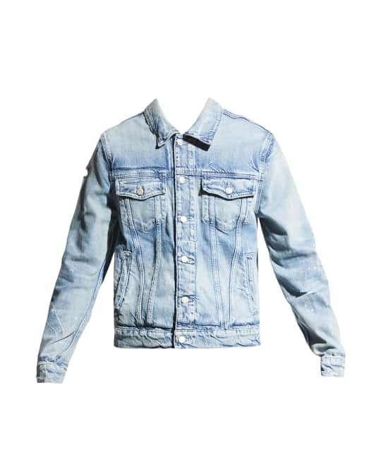 Joe's Jeans Men's Indigo Denim Trucker Jacket | Neiman Marcus