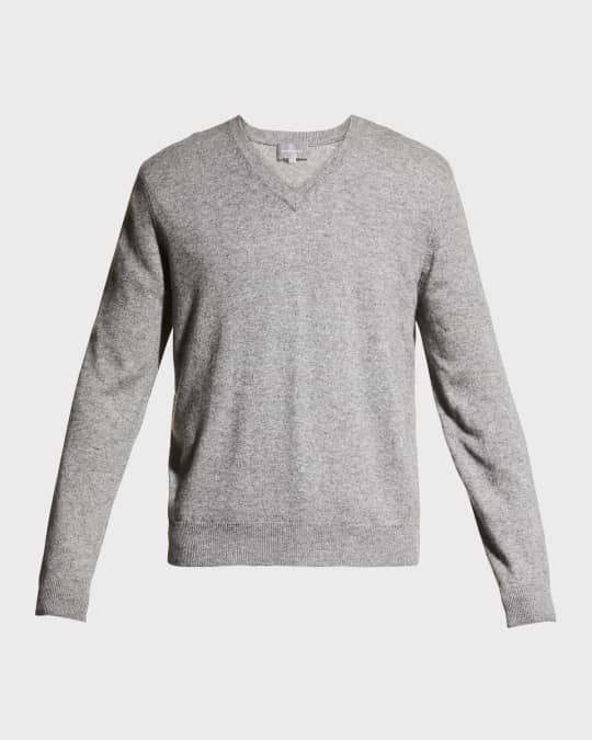 Neiman Marcus Men s Wool Cashmere Knit V Neck Sweater Neiman Marcus