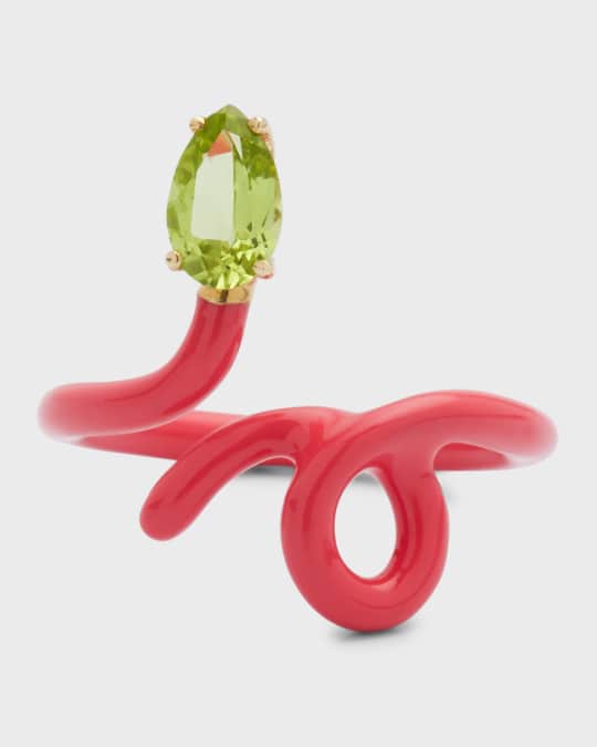 アクセサリー BABY VINE TENDRIL RING IN BRICK BABY VINE RING ~ IN MATTONE – Bea Bongiasca