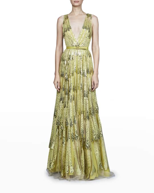 Elie Saab Cascading Sequin Gown | Neiman Marcus