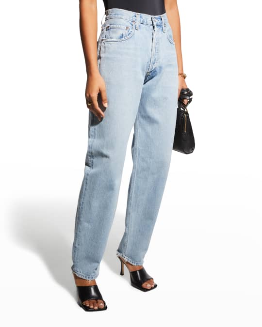 agolde darted balloon baggy tapered jeans