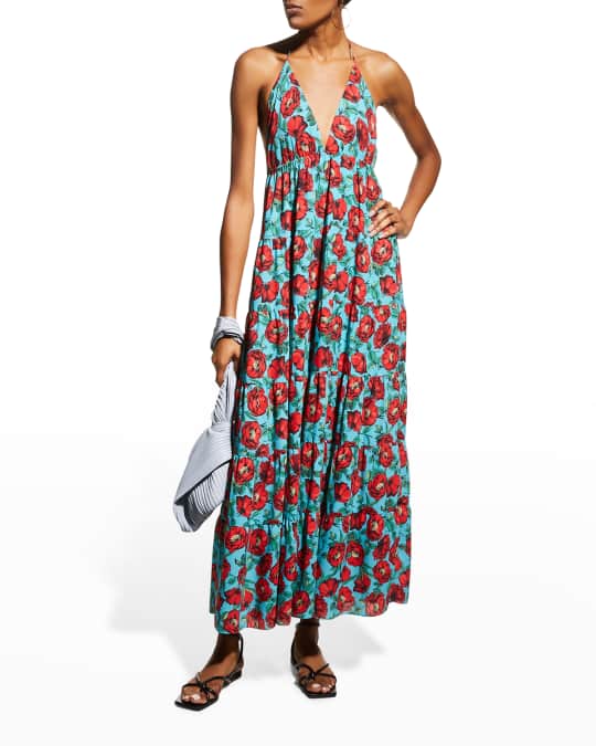 alice and olivia tiered maxi dress Alice + Olivia Nicky Tiered Maxi Dress, Size 10