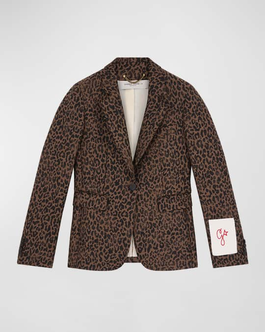 Golden Goose Leopard Jacquard Wool Blazer - Bergdorf Goodman