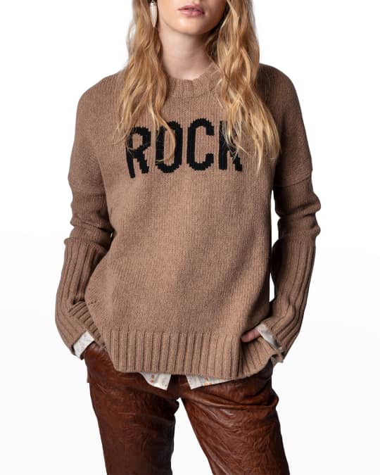 Zadig Voltaire Malta Merino Wool Rock Sweater Neiman Marcus