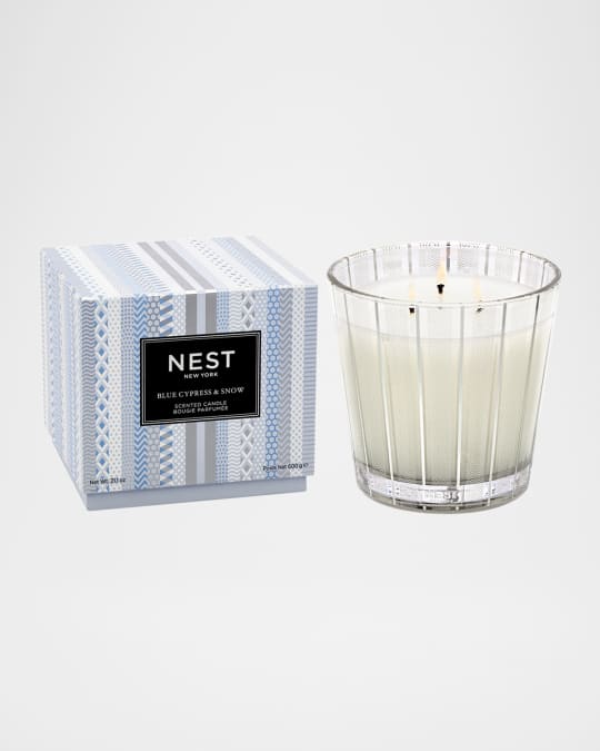 21.2 oz. Blue Cypress & Snow 3-wick Candle
