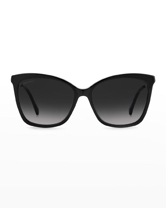 Jimmy Choo Macis Swarovski Crystal Acetate/Metal Butterfly  display picture 1