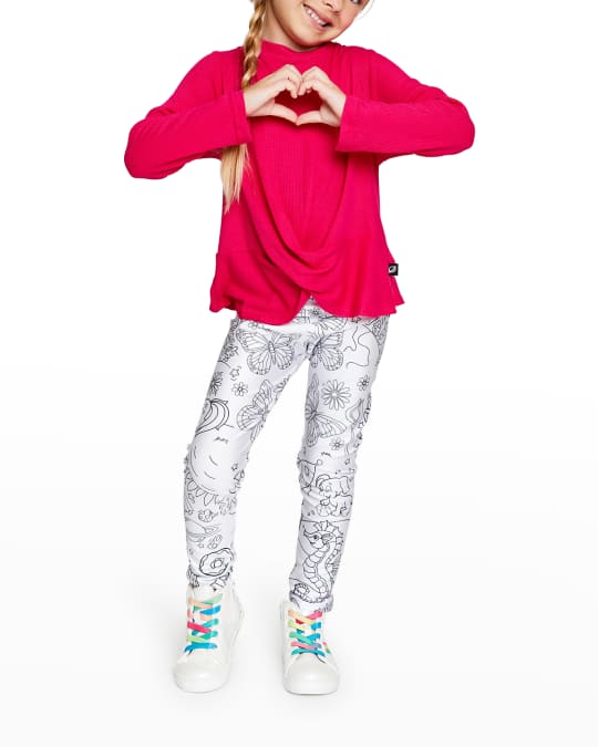 Terez Girl s Coloring Book Leggings Size 7 12 Neiman Marcus