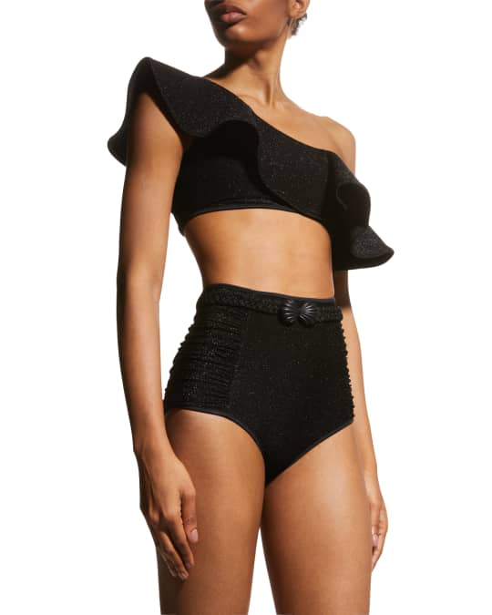 【Johanna Ortiz】ザ Shell Collectorビキニボトム Johanna Ortiz Black The Shell Collector Bikini Bottom