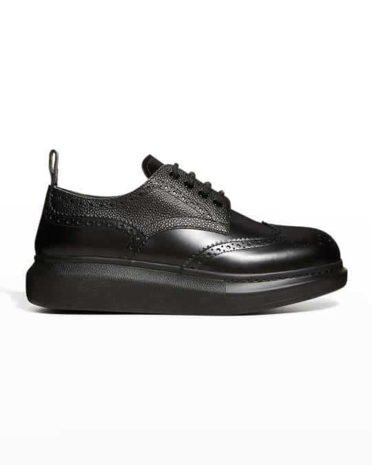 Alexander mcqueen men sales leather platform sneakers