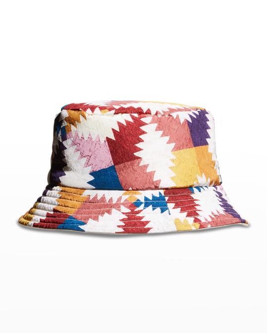 Isabel Marant Reversible Multicolor Haley Bucket Hat Patchwork White Pink EUC MMRHC13-439b.3_1600x.jpg?v=  main image 4