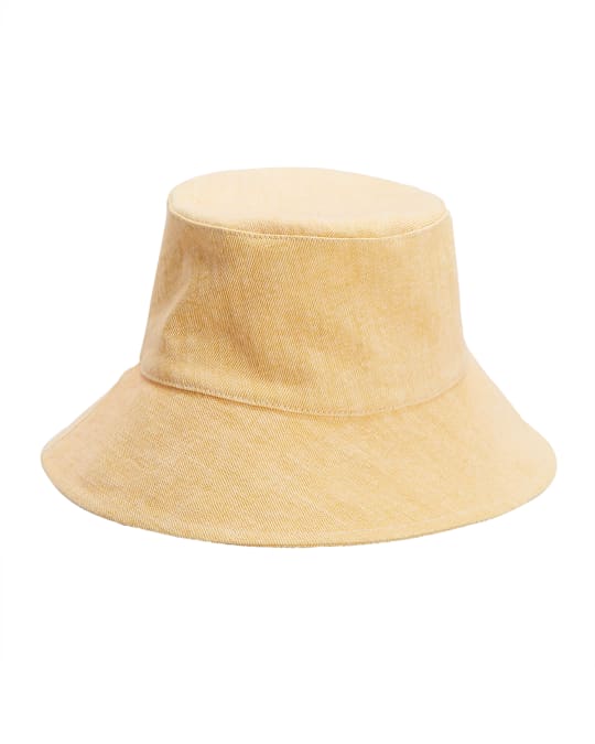 Isabel Marant Loiena Logo Denim Bucket Hat | Neiman Marcus