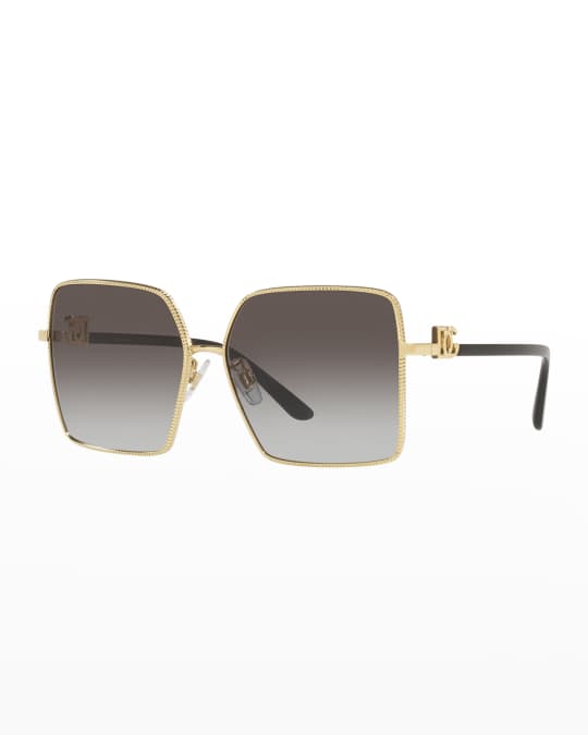 Dolce&Gabbana DG Printed Square Sunglasses | Neiman Marcus