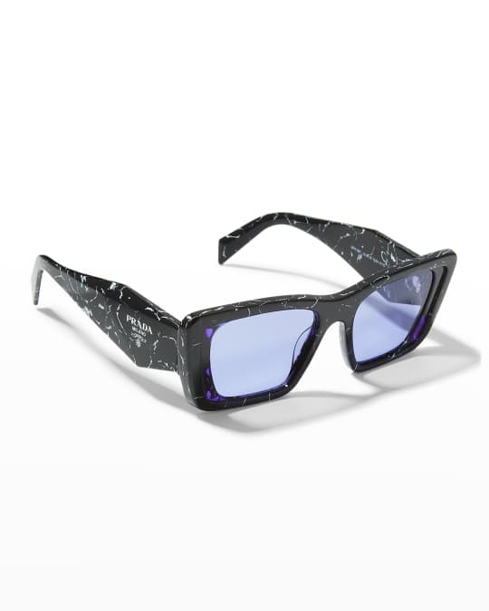 Prada Marble Acetate Butterfly Sunglasses Neiman Marcus